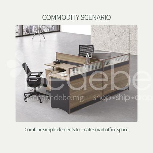 Ab V20 2414a Modern Office Furniture Staff Desks Healthy And Environmentally Friendly Panels Aluminum Alloy Frames Glass Screens Ab V20 2414a Modern Office Furniture, Modern Office Furniture Glass Desk